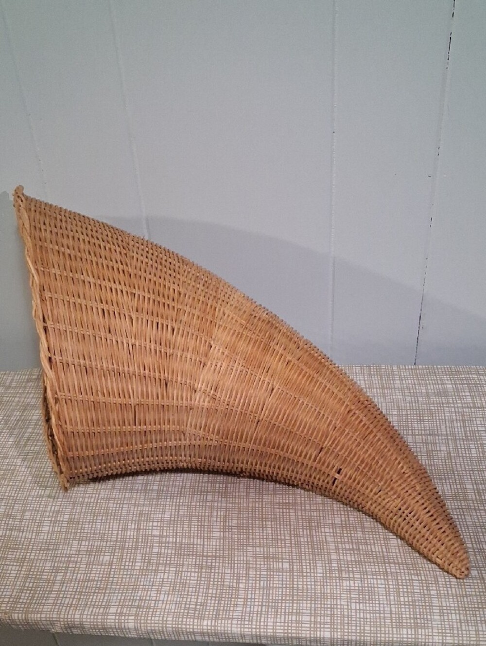 Vintage Wicker Cornucopia Basket - Natural Brown-Thanksgiving Holiday - Picture 4 of 4